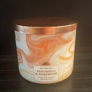 B&BW Patchouli & Rosewood 3 Wick Candle